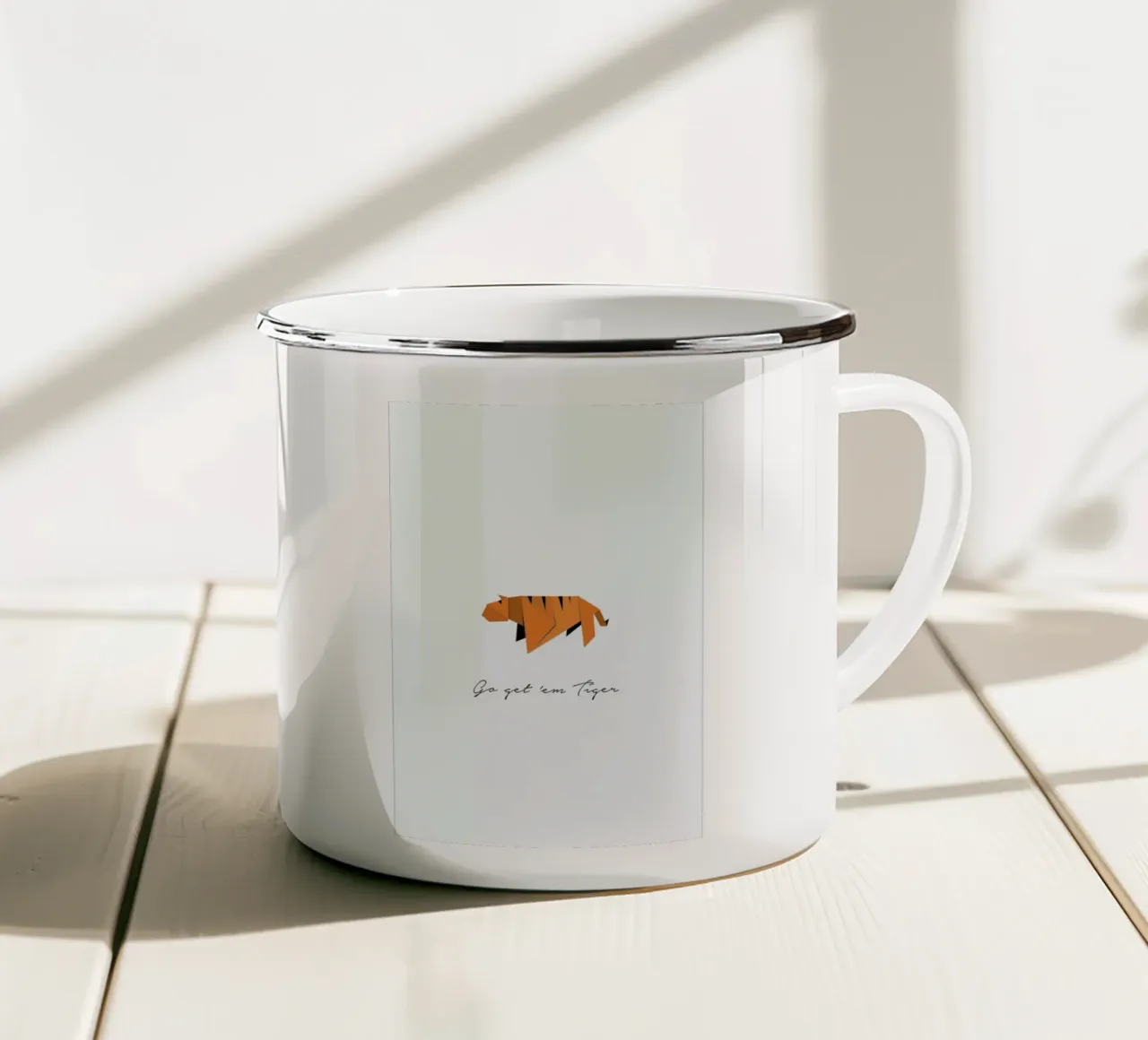 Tiger tazza in smalto da Trabolt Design