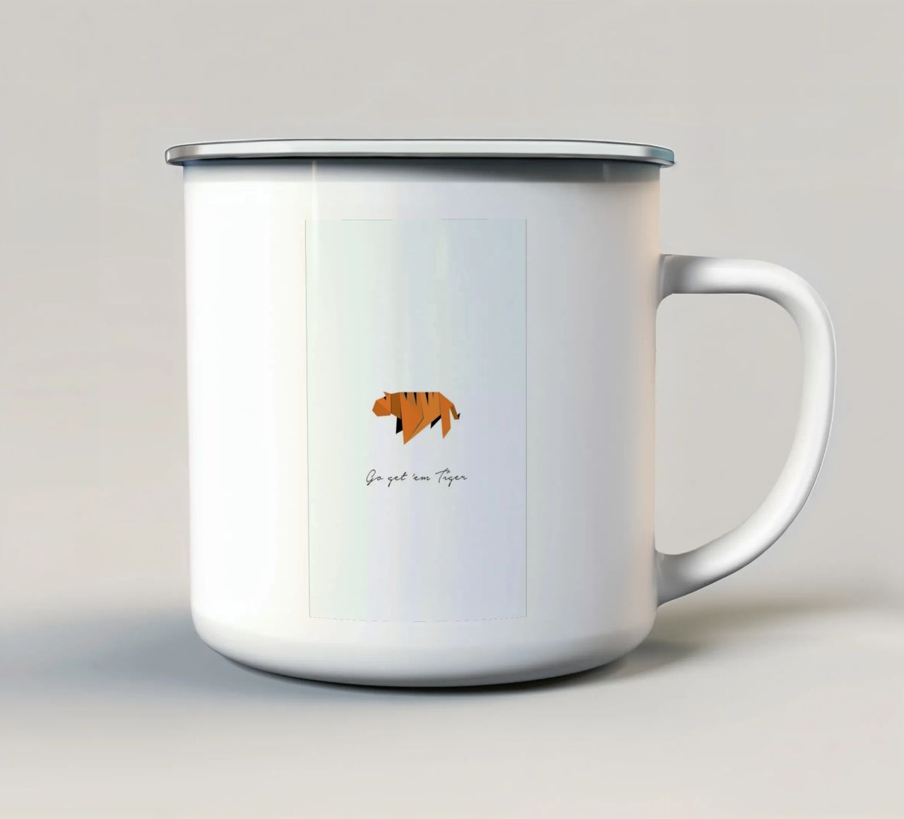 Tiger tazza in smalto da Trabolt Design