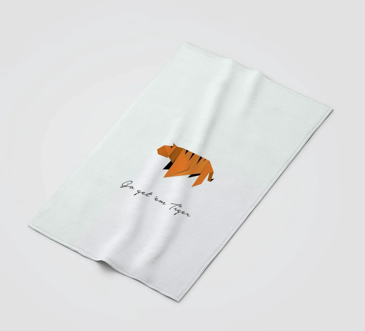 Tiger fleece blanket by Trabolt Design