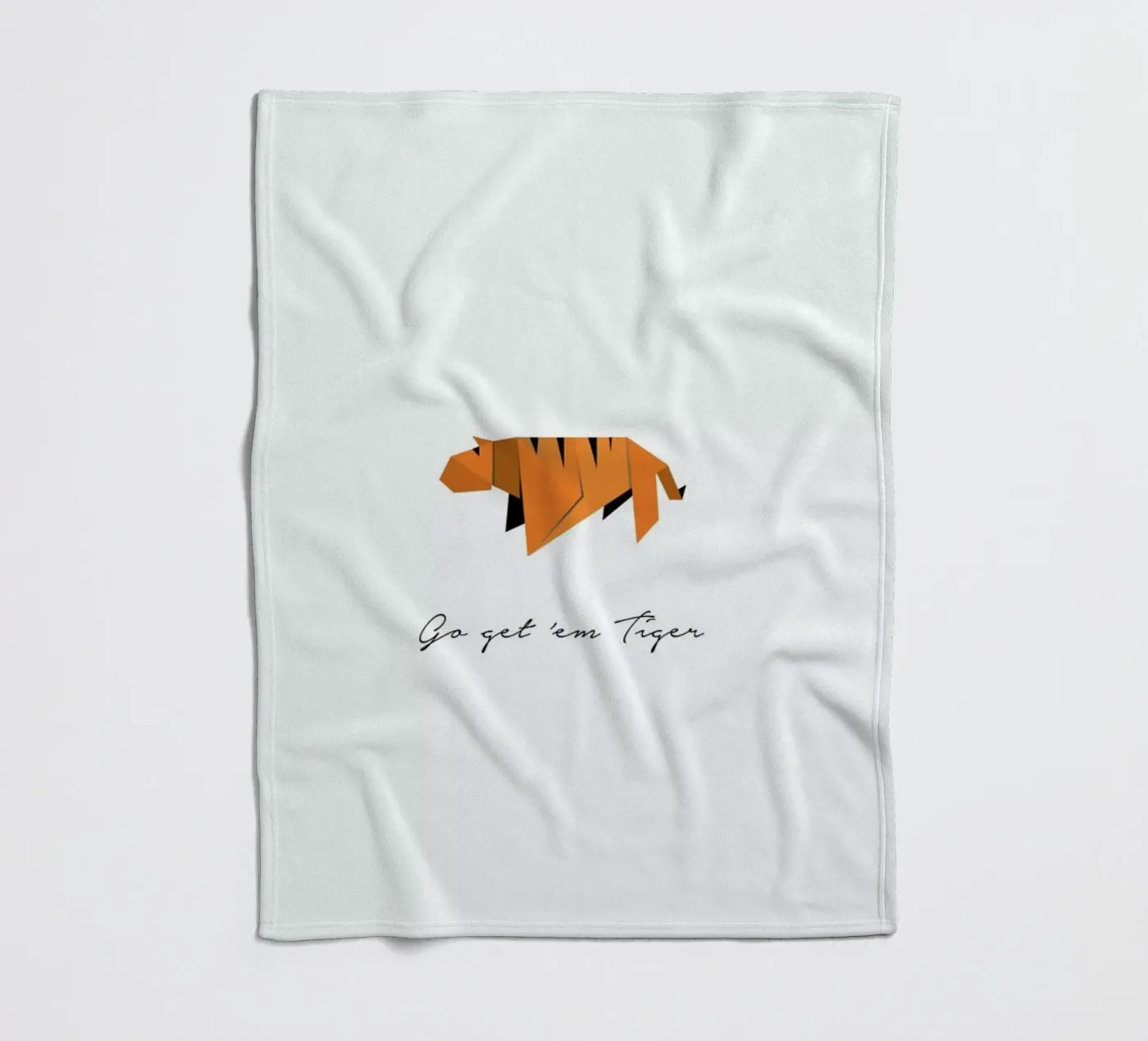 Tiger fleece blanket by Trabolt Design