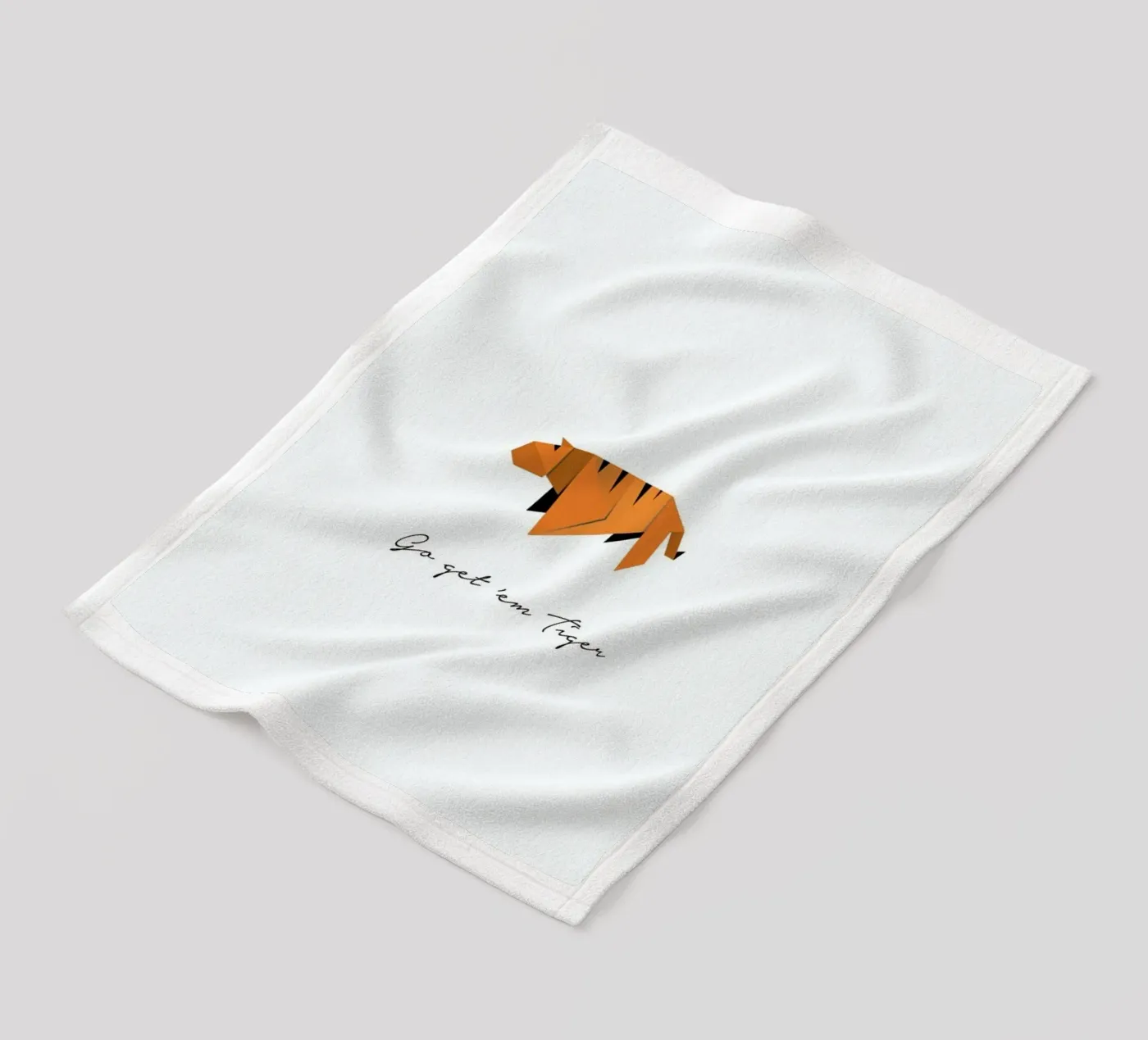 Tiger fleece blanket by Trabolt Design
