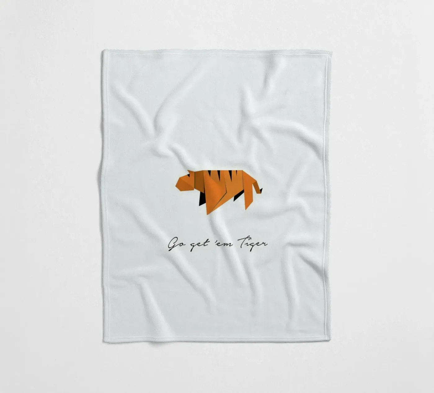 Tiger fleece blanket by Trabolt Design