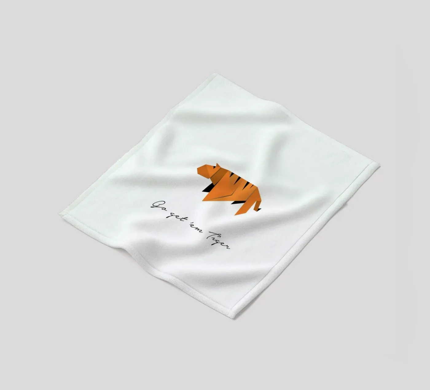 Tiger fleece blanket by Trabolt Design