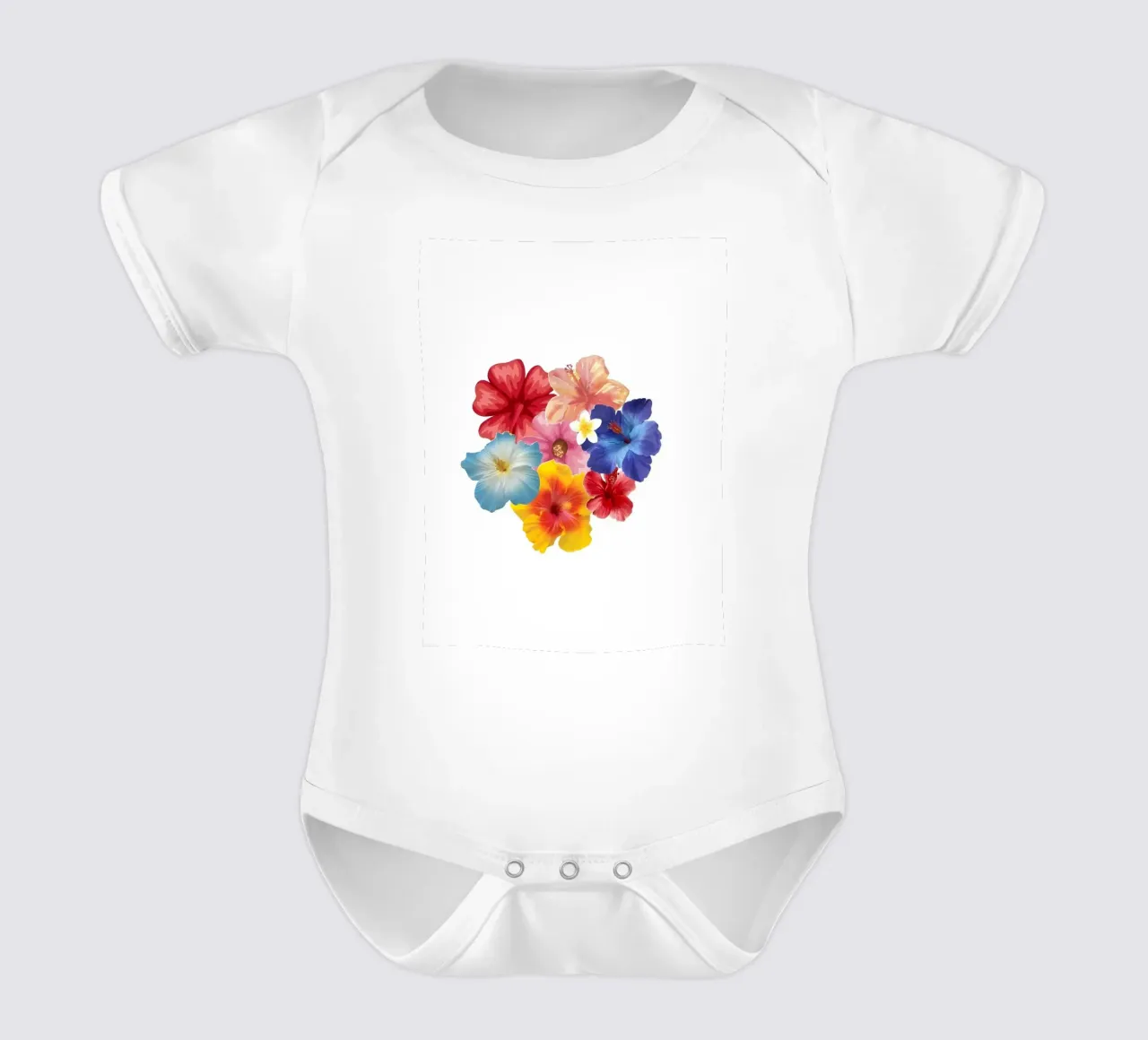I fiori body neonato maniche corte da Pixel Boy