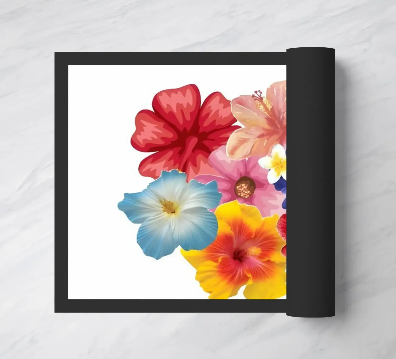 Blumen Fußmatte von Pixel Boy