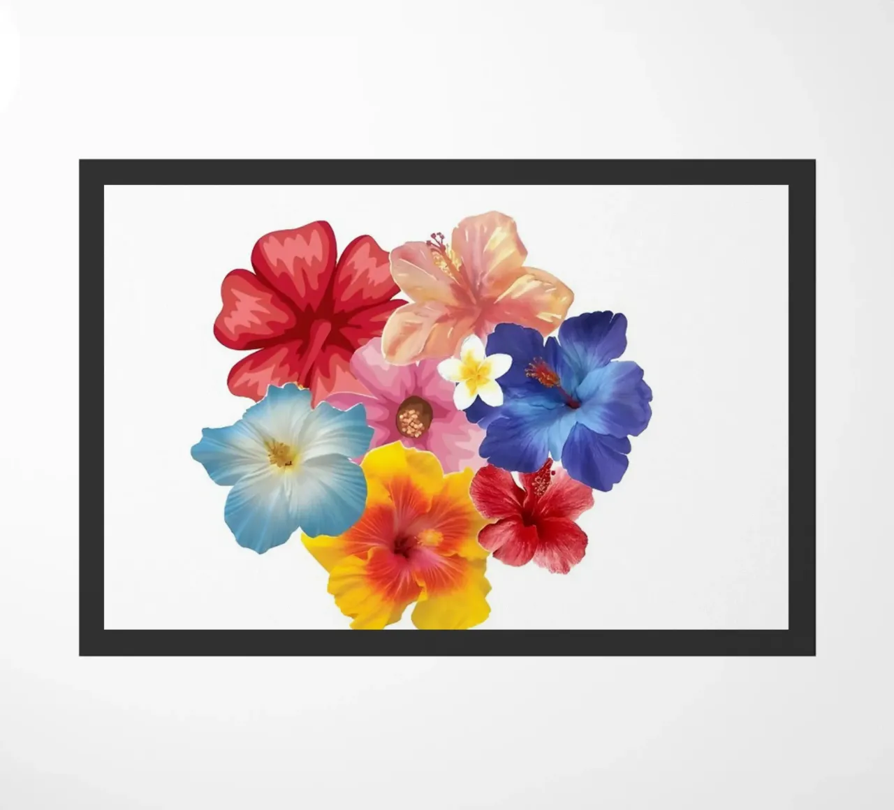 Blumen Fußmatte von Pixel Boy