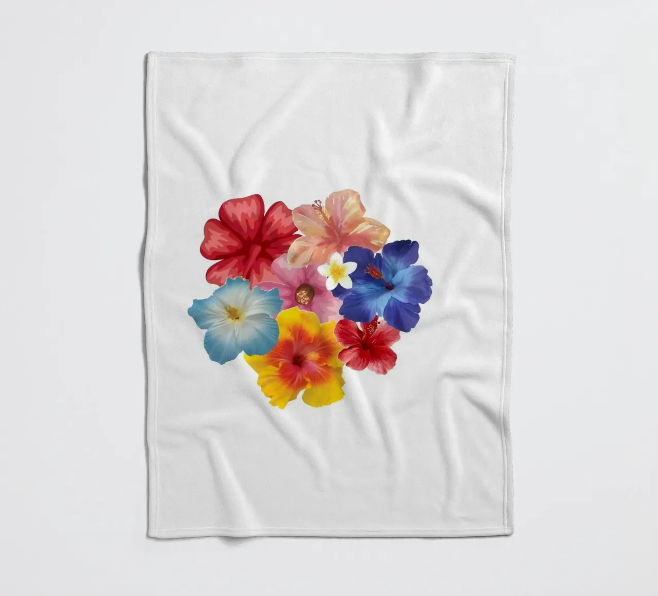 Blumen Fleecedecke von Pixel Boy