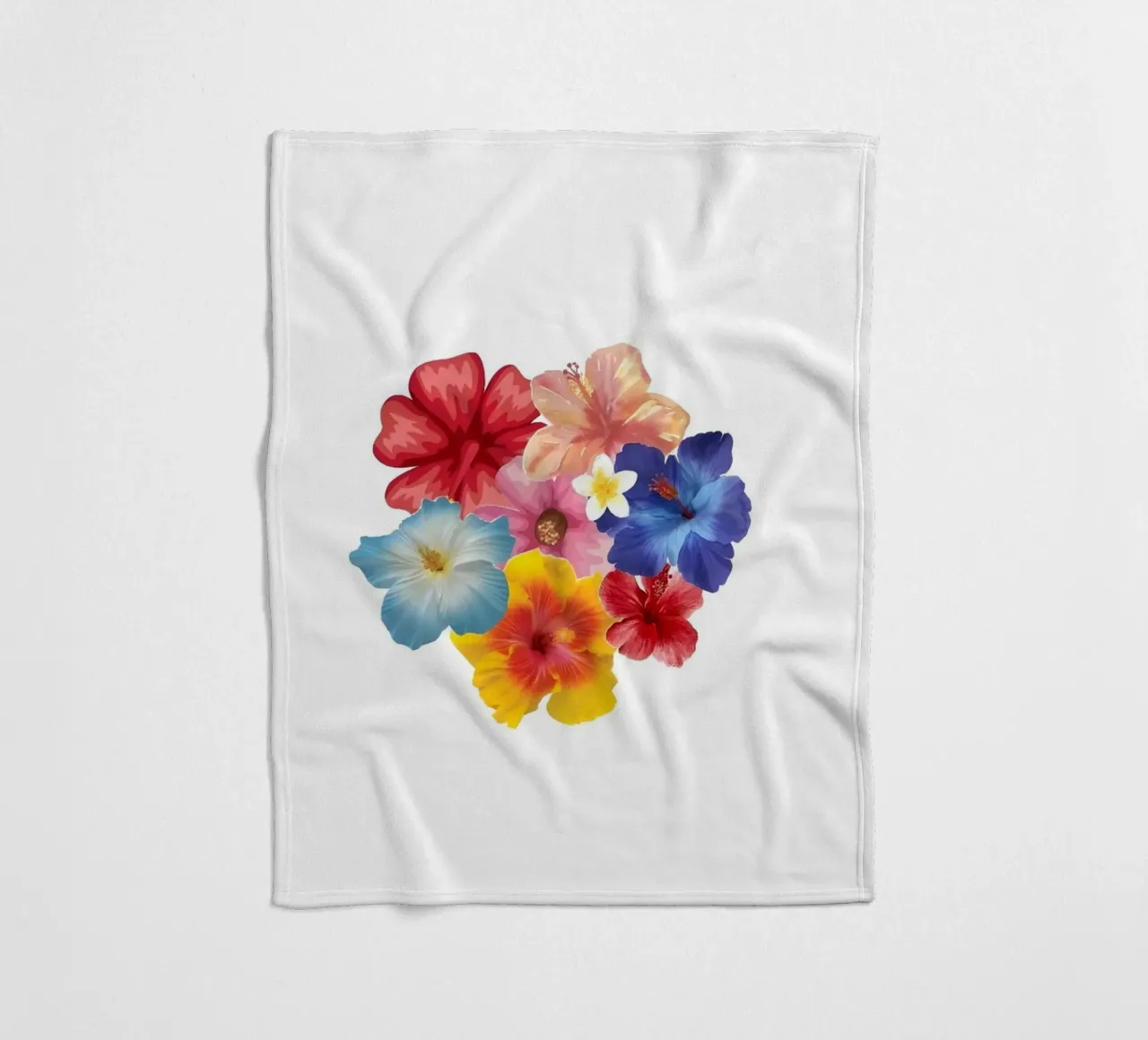 Blumen Fleecedecke von Pixel Boy