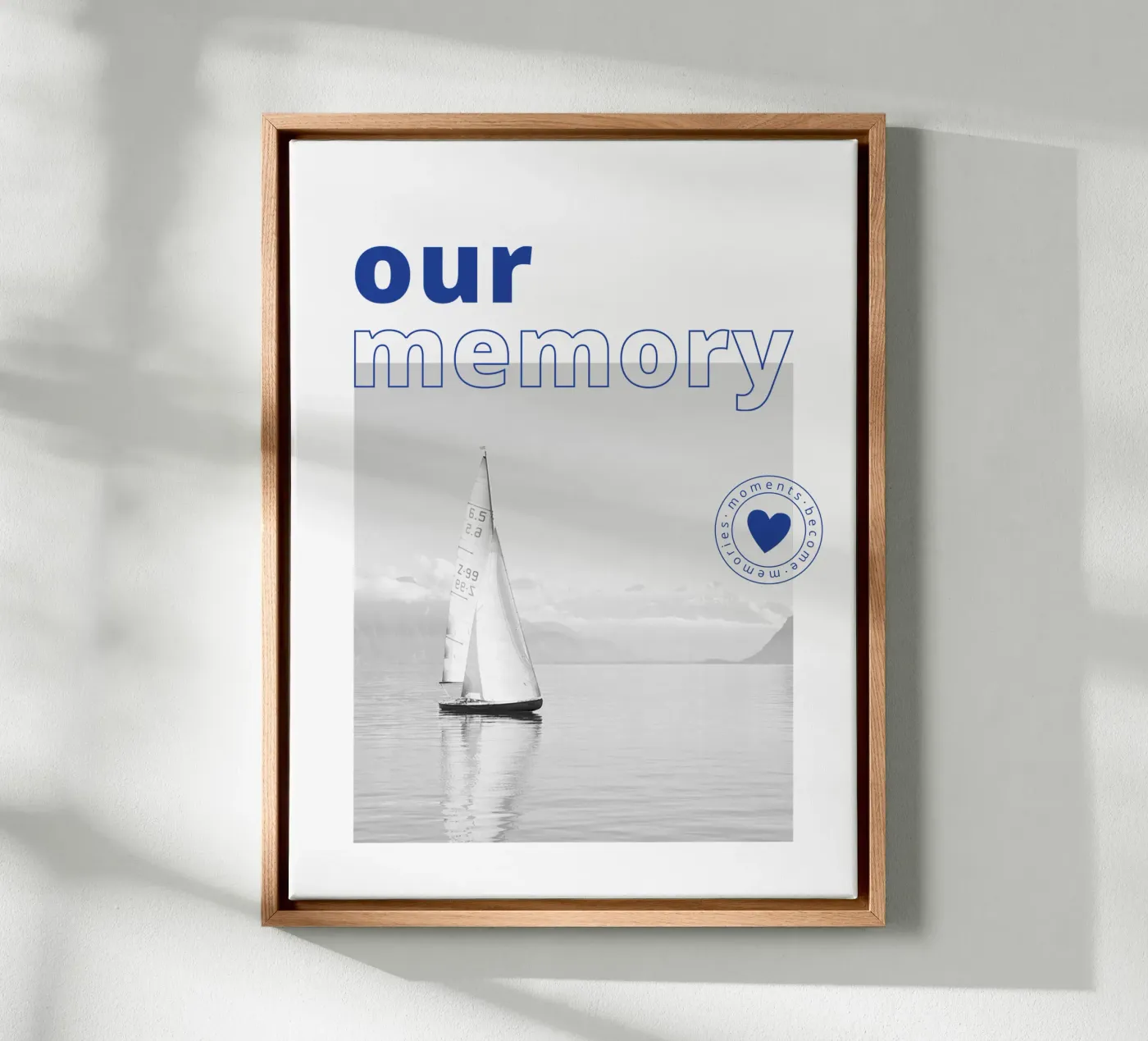 Time Leinwand von we line studio - design