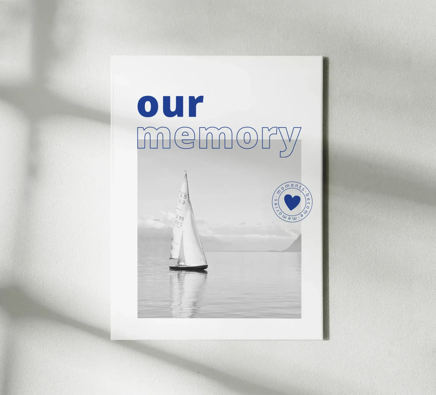 Time Leinwand von we line studio - design