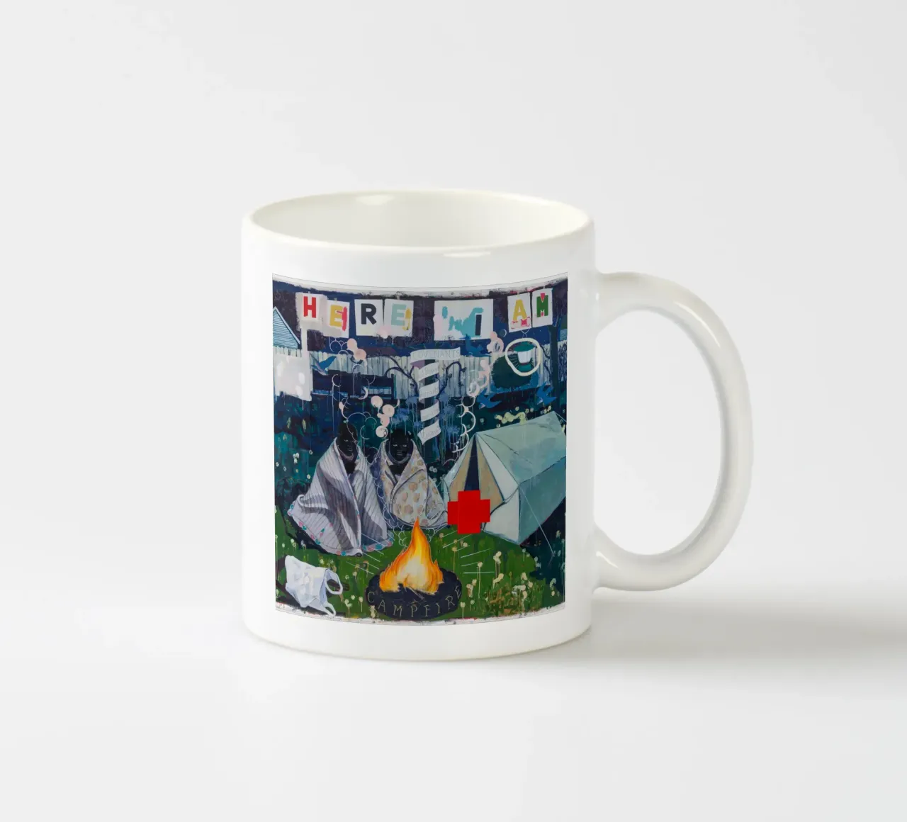 Ragazze del falò (1995) tazza in ceramica da carol shop
