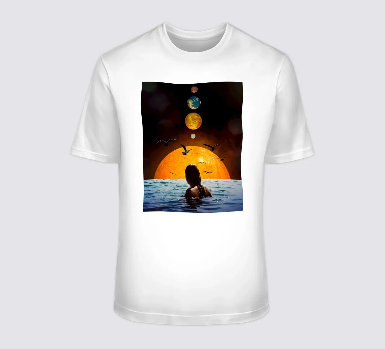 guardando il sole t-shirt da Green