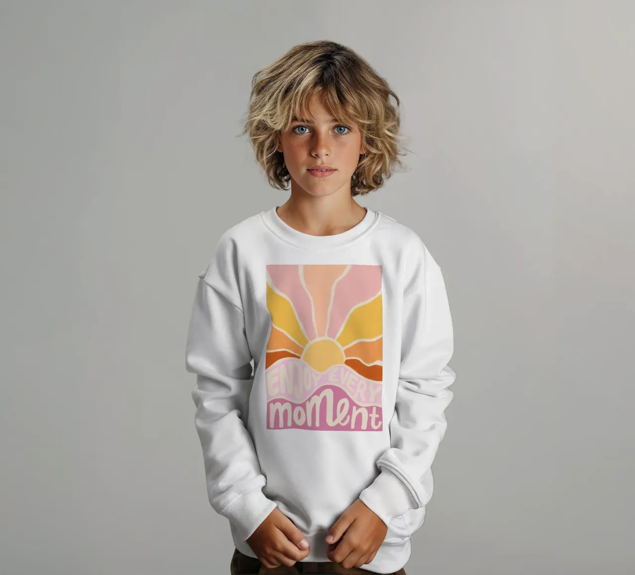 Godetevi ogni momento felpa bambino da sidine shop