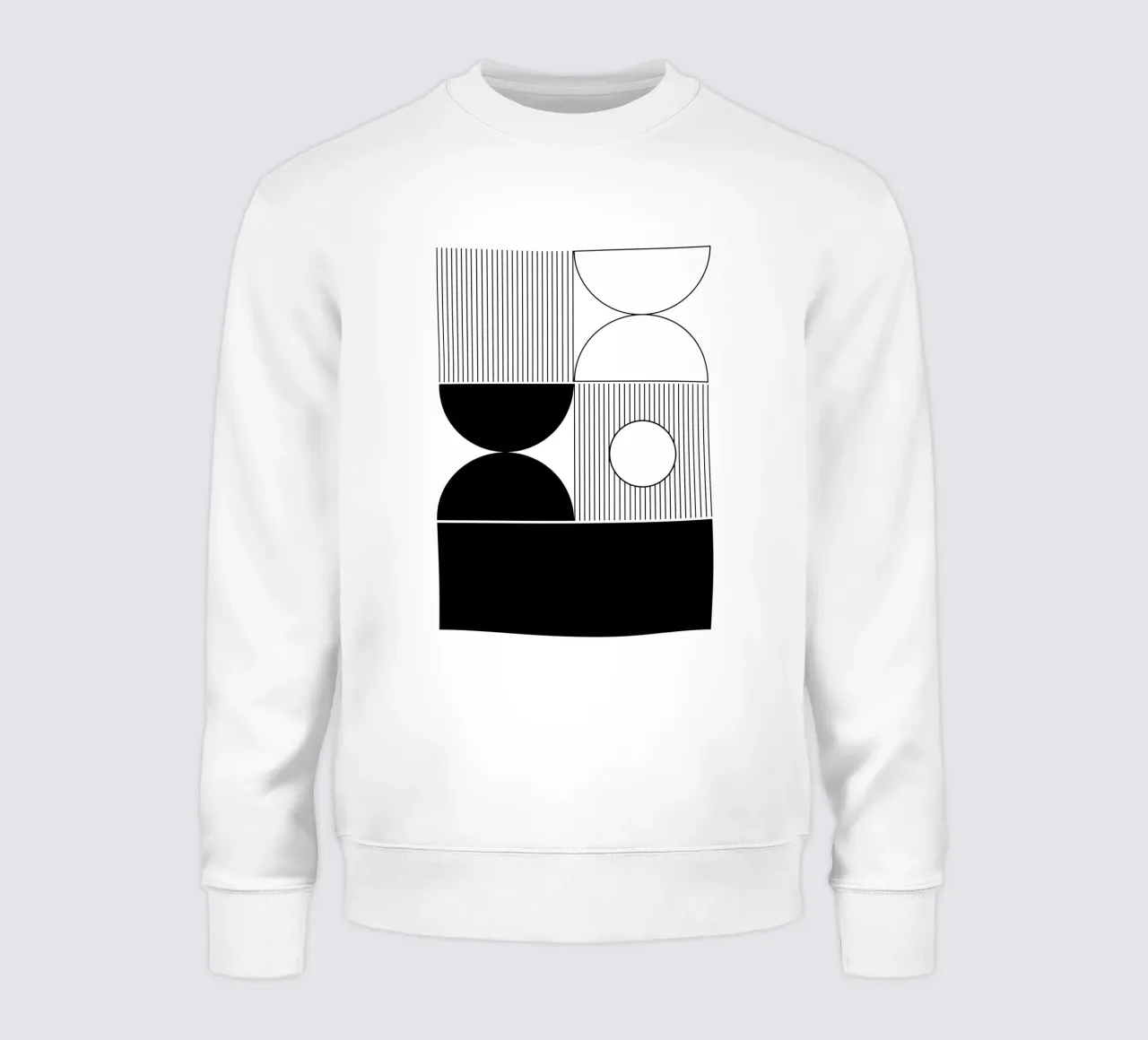 The Pause - Minimalist Geometric Abstract sweatshirt by KHouse Studio