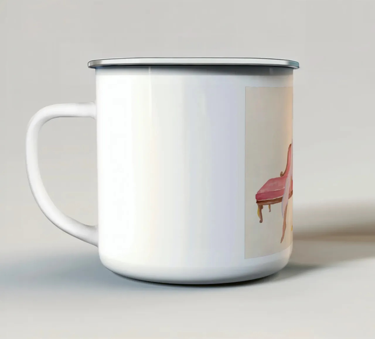 Pomeriggio dedicato alla cura di sé tazza in smalto da sidine shop