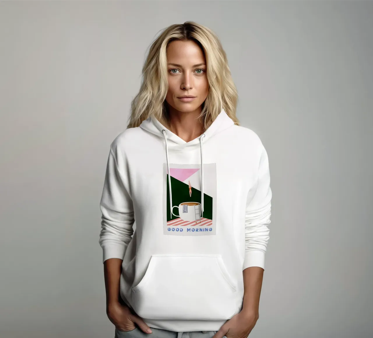 Buongiorno caffè subacqueo felpa con cappuccio da sidine shop
