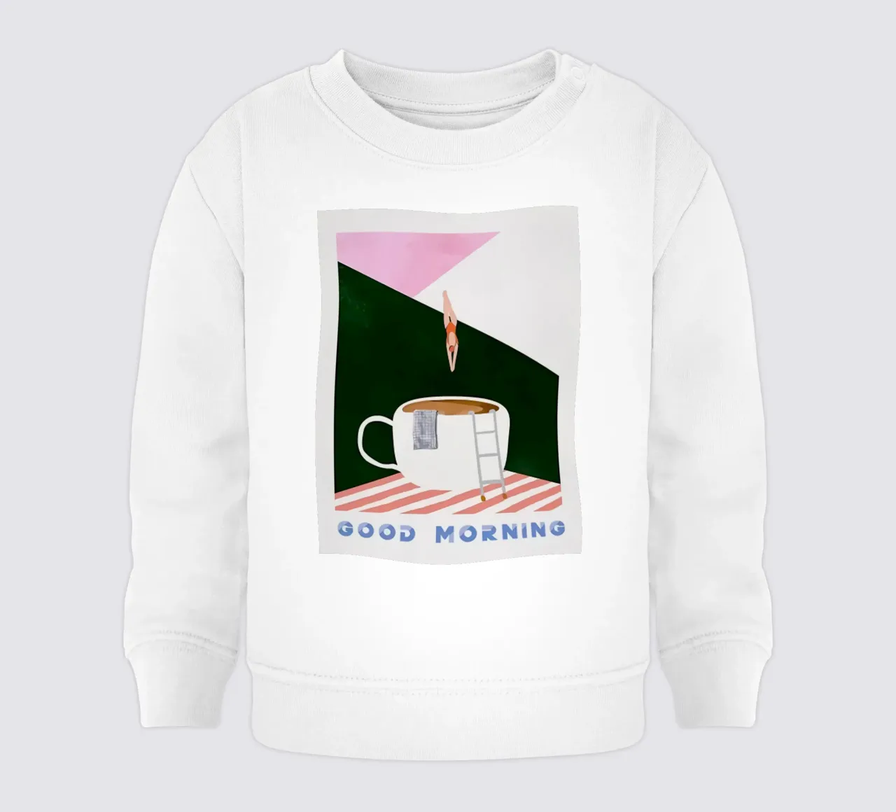Buongiorno caffè subacqueo felpa neonato da sidine shop