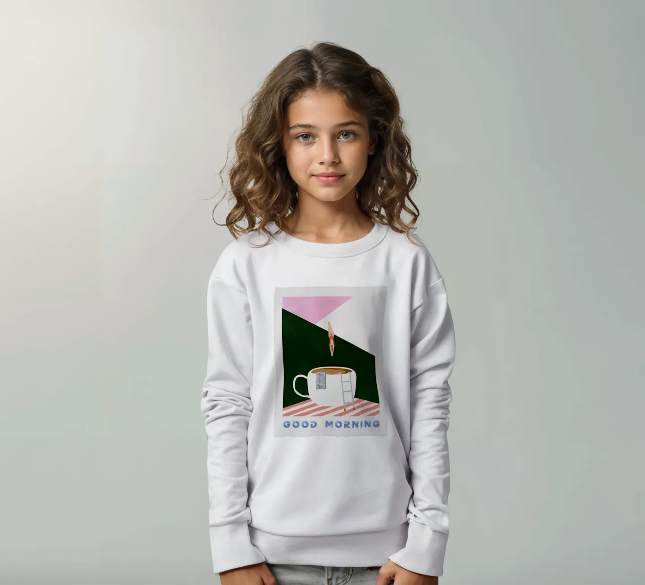 Buongiorno caffè subacqueo felpa bambino da sidine shop