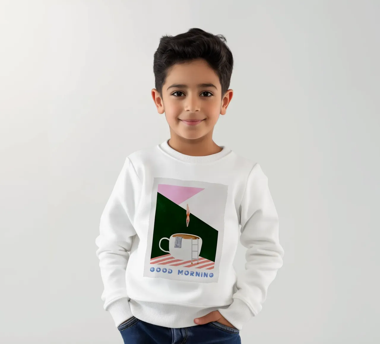 Buongiorno caffè subacqueo felpa bambino da sidine shop