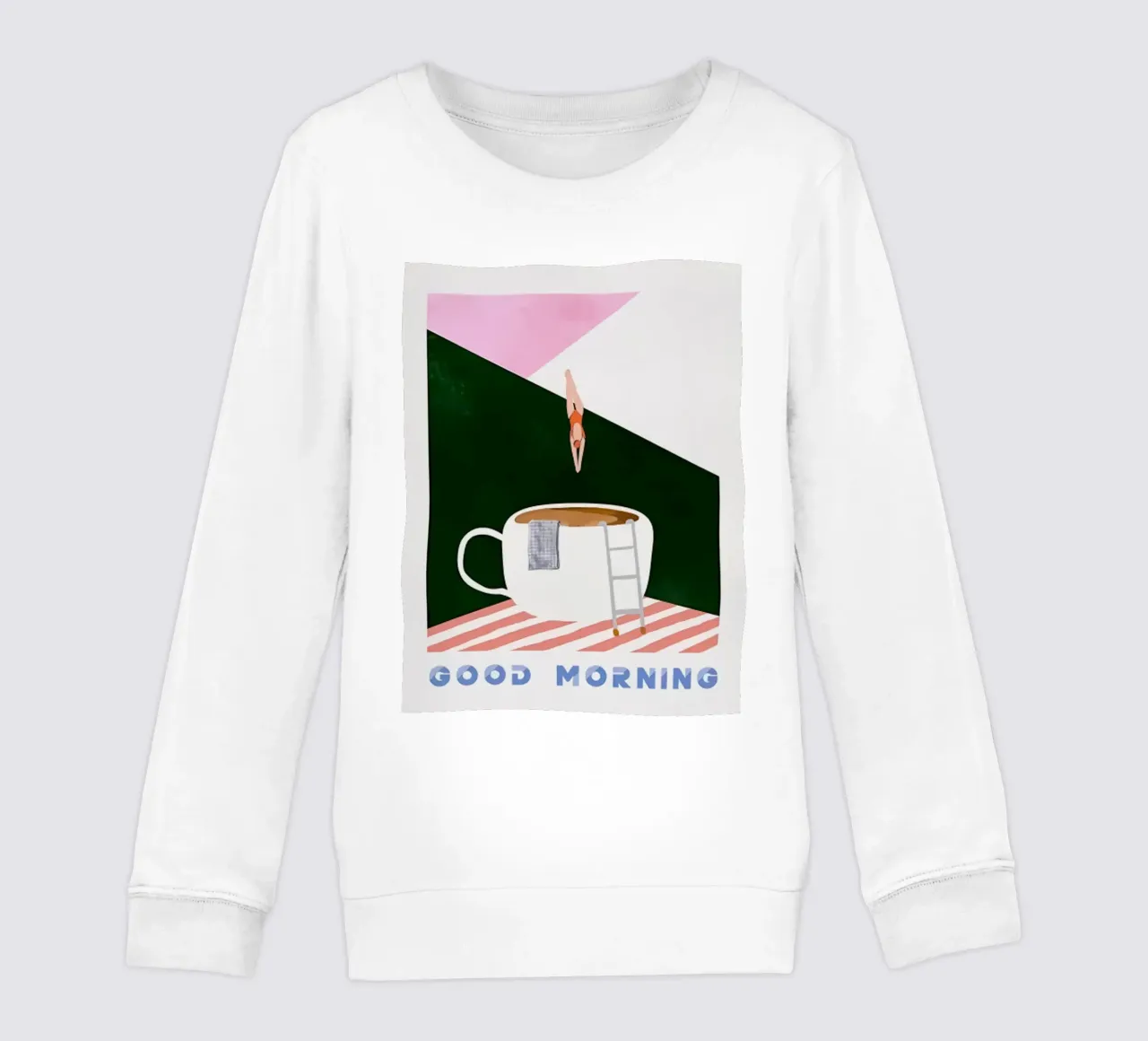 Buongiorno caffè subacqueo felpa bambino da sidine shop