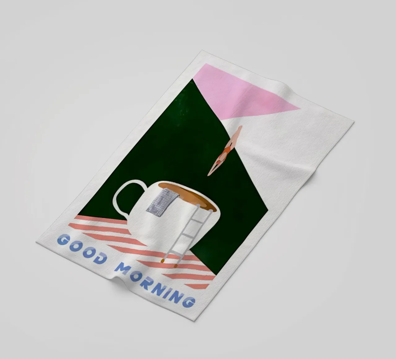 Buongiorno caffè subacqueo telo mare da sidine shop