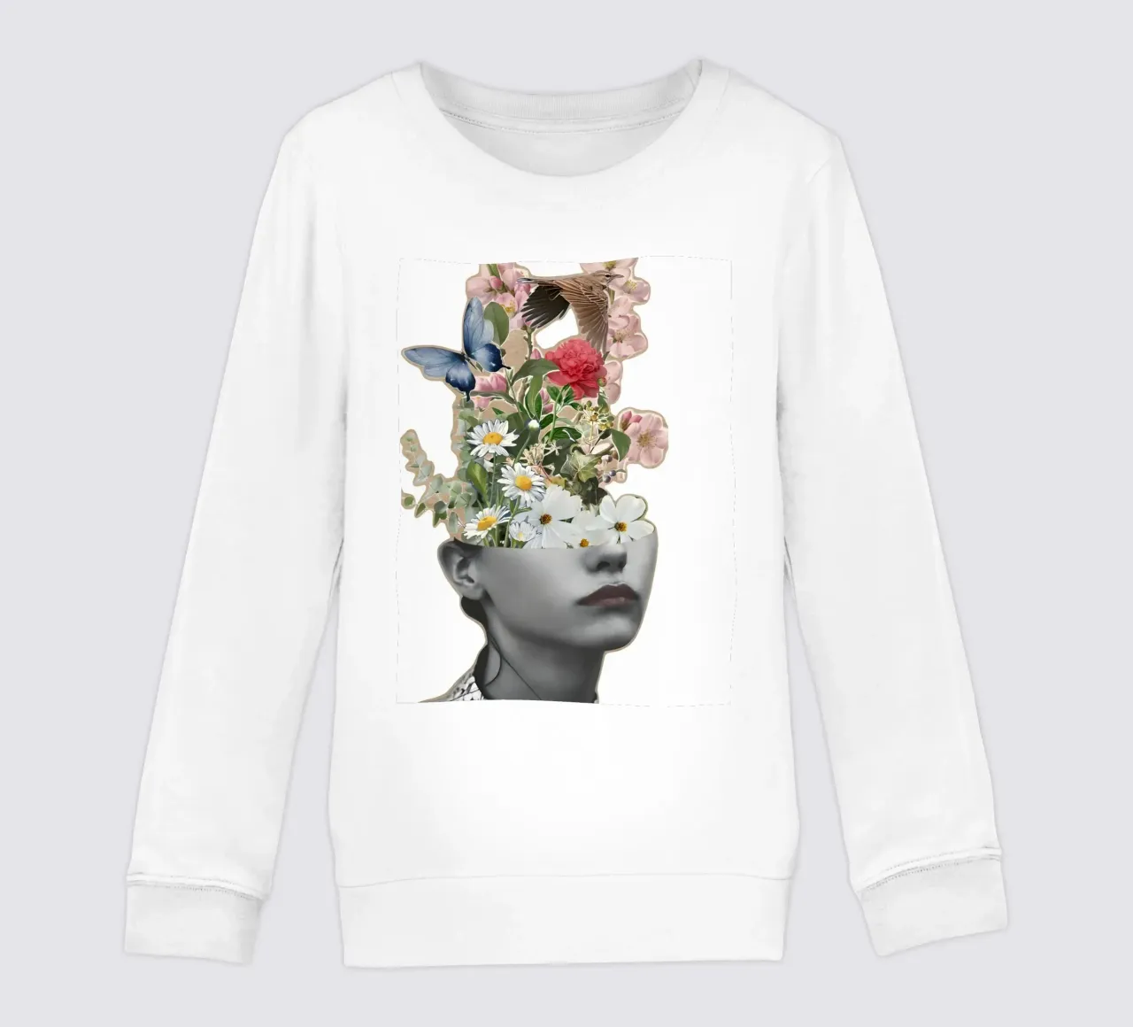 Una mente in fiore felpa bambino da Pixel Boy