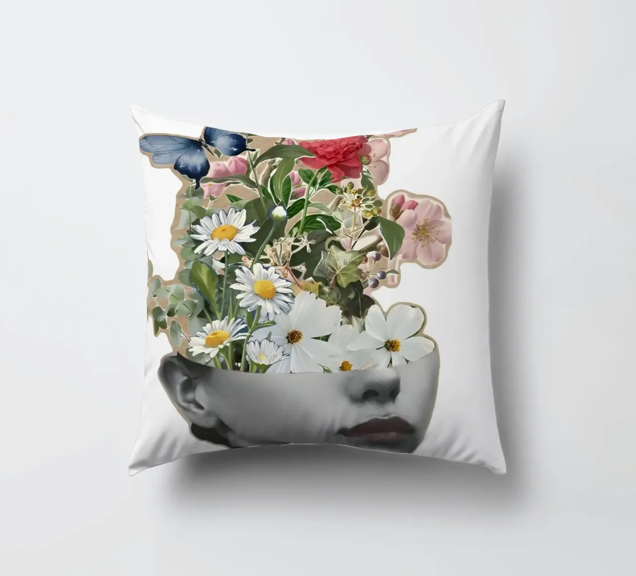 Una mente in fiore cuscino da Pixel Boy