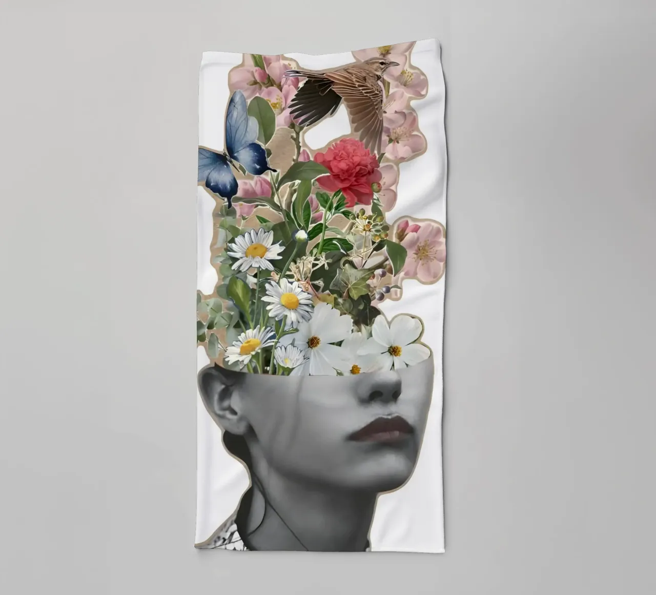 Una mente in fiore asciugamano da bagno da Pixel Boy