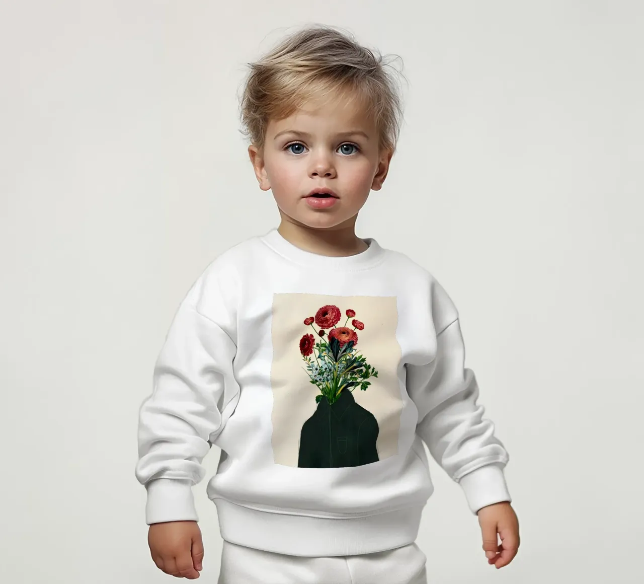 Fioritura formale felpa neonato da Pixel Boy