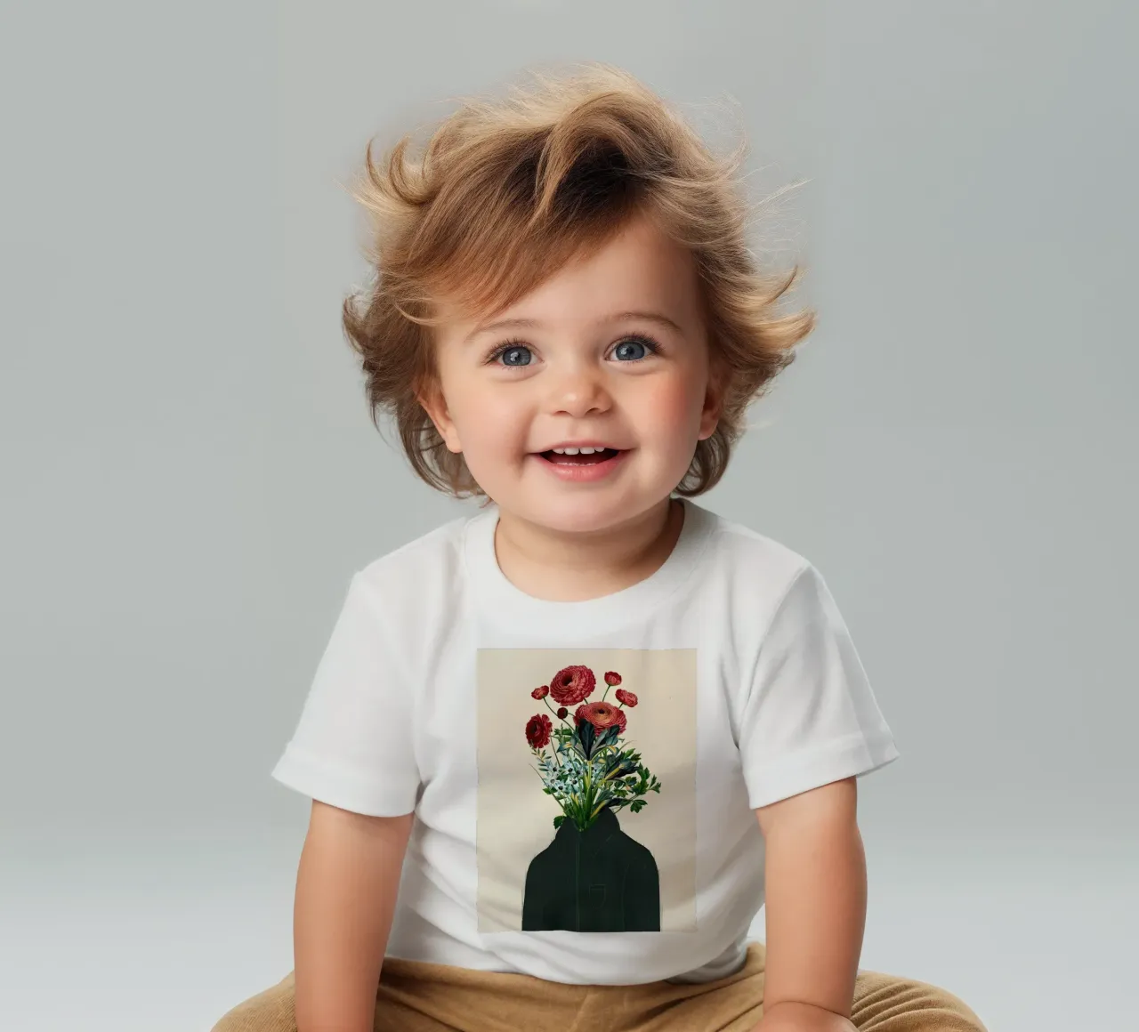 Fioritura formale maglietta neonato da Pixel Boy