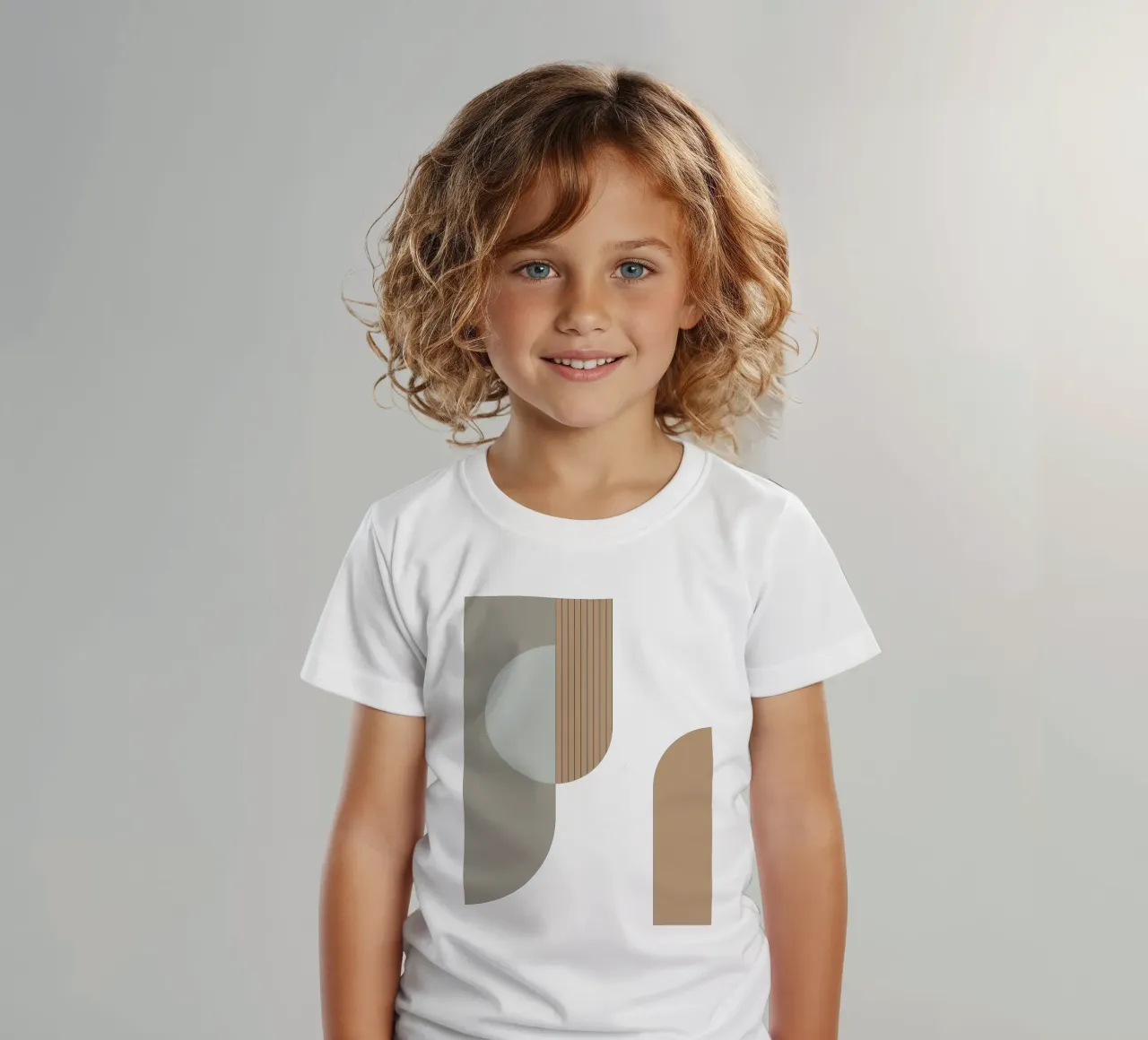 Lino e pietra - Composizione astratta t-shirt bambini da KHouse Studio