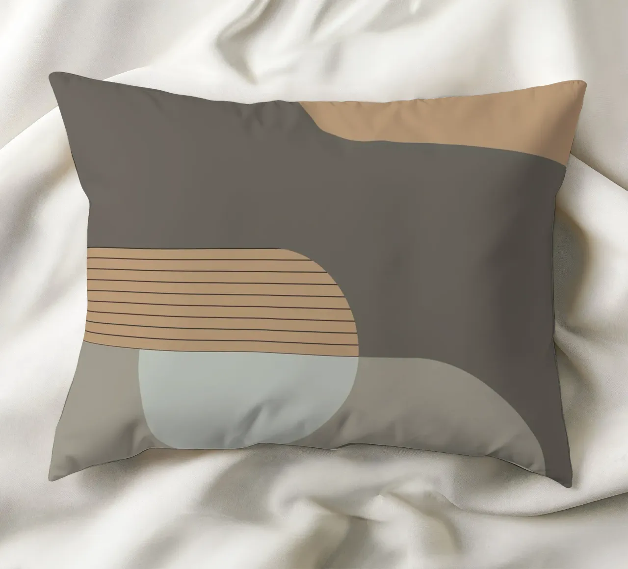 Lin et pierre - Composition abstraite coussin de KHouse Studio