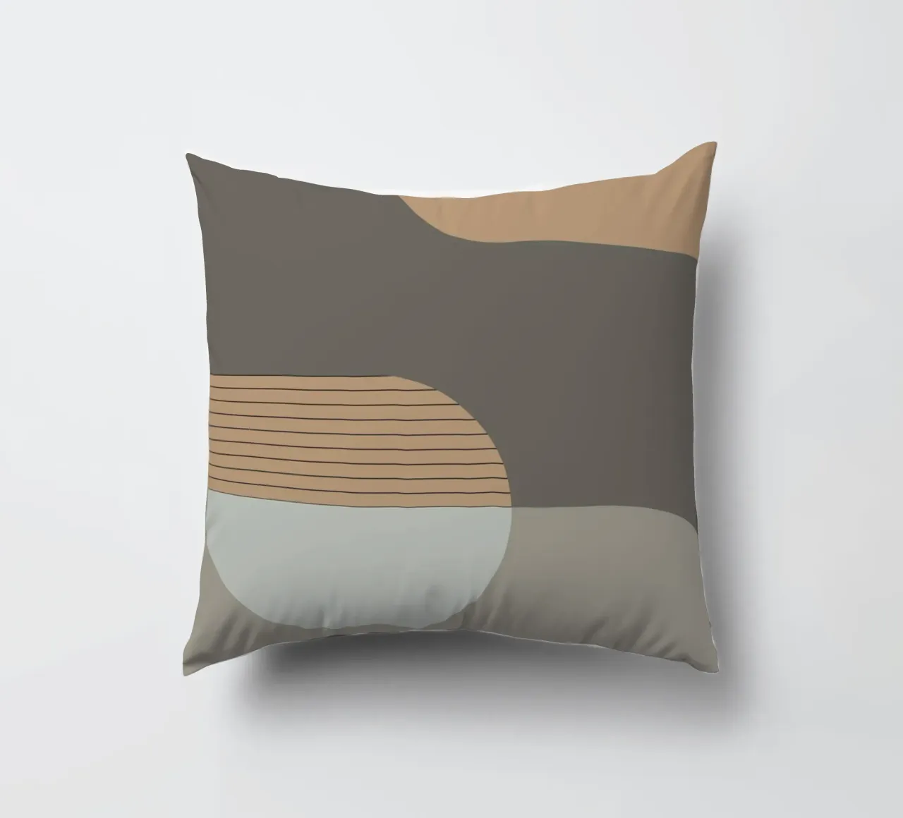 Lin et pierre - Composition abstraite coussin de KHouse Studio
