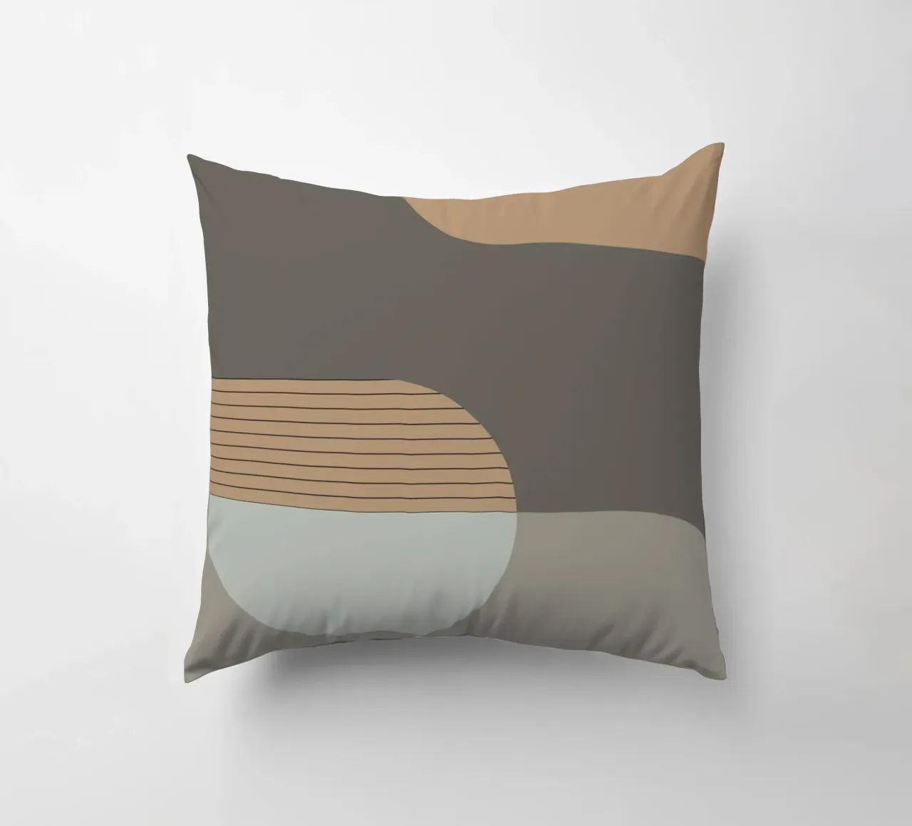 Lin et pierre - Composition abstraite coussin de KHouse Studio