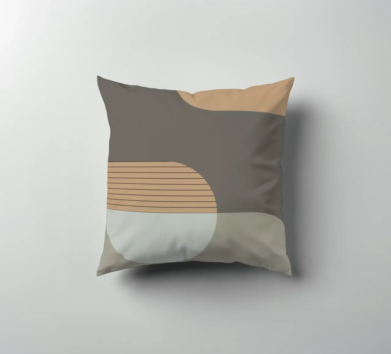 Lin et pierre - Composition abstraite coussin de KHouse Studio