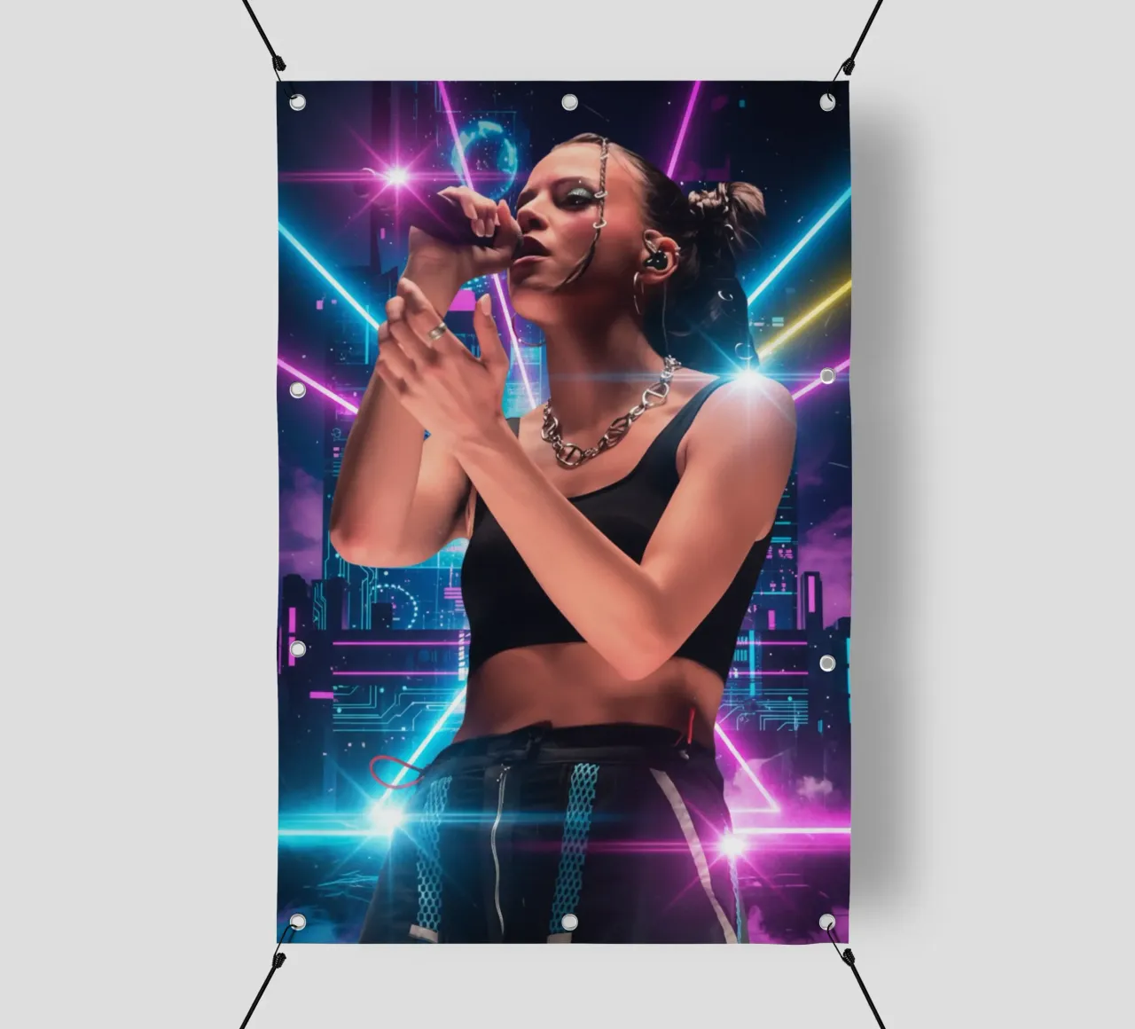 Nina Chuba modern retro art telo in pvc da Kalis