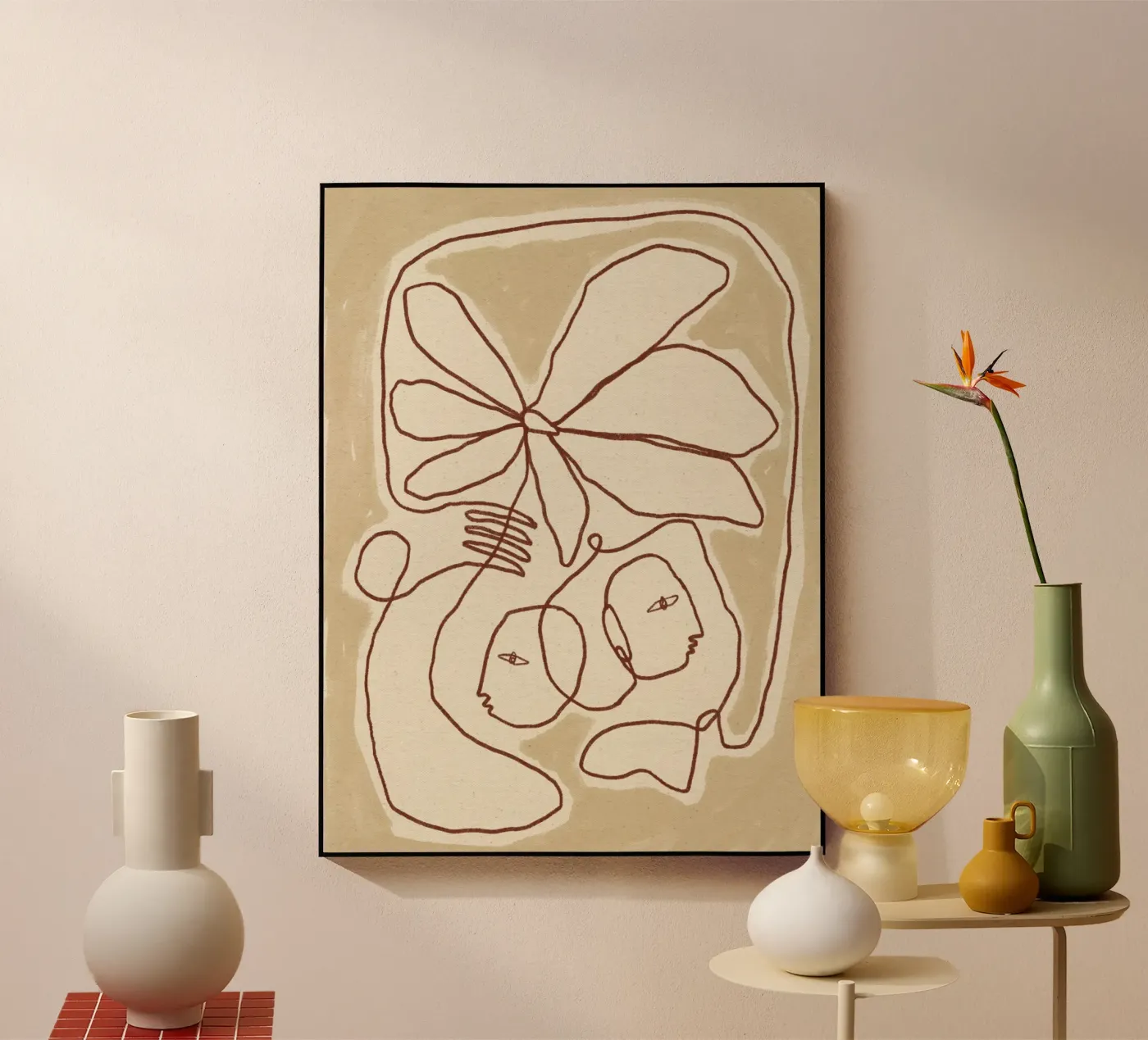 Soft Connection Acryl-Glas von Shatha Al Dafai