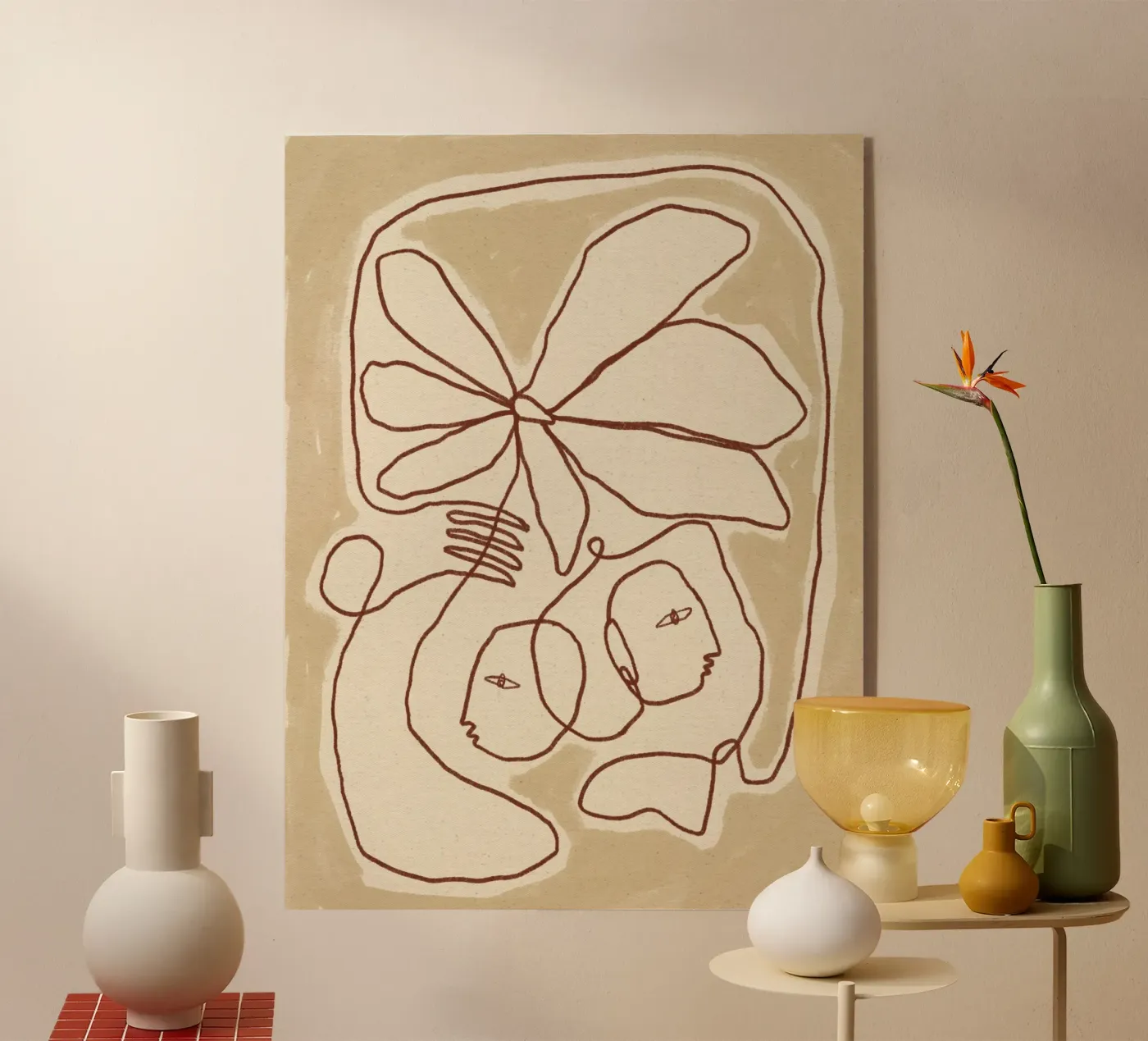 Soft Connection Acryl-Glas von Shatha Al Dafai