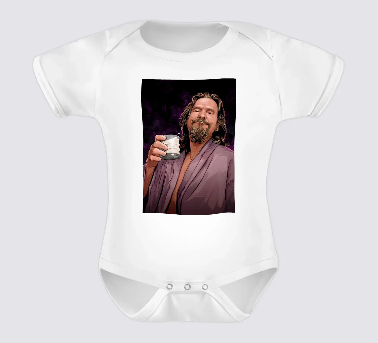 Big Lebowski body neonato maniche corte da nabakumov