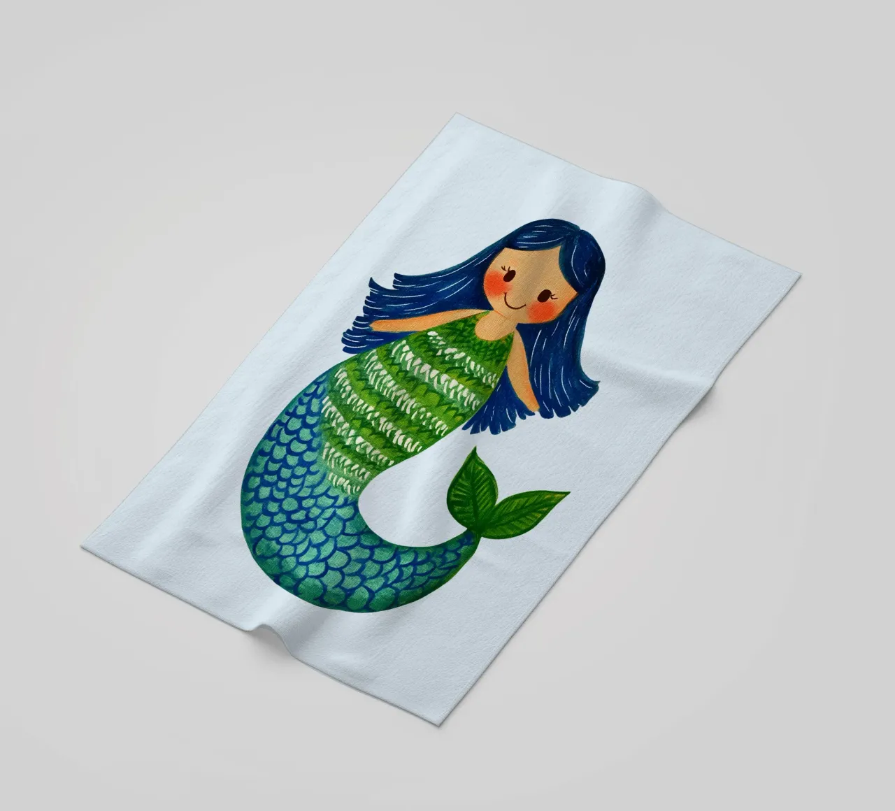 Sirenetta telo mare da Curious Canvas