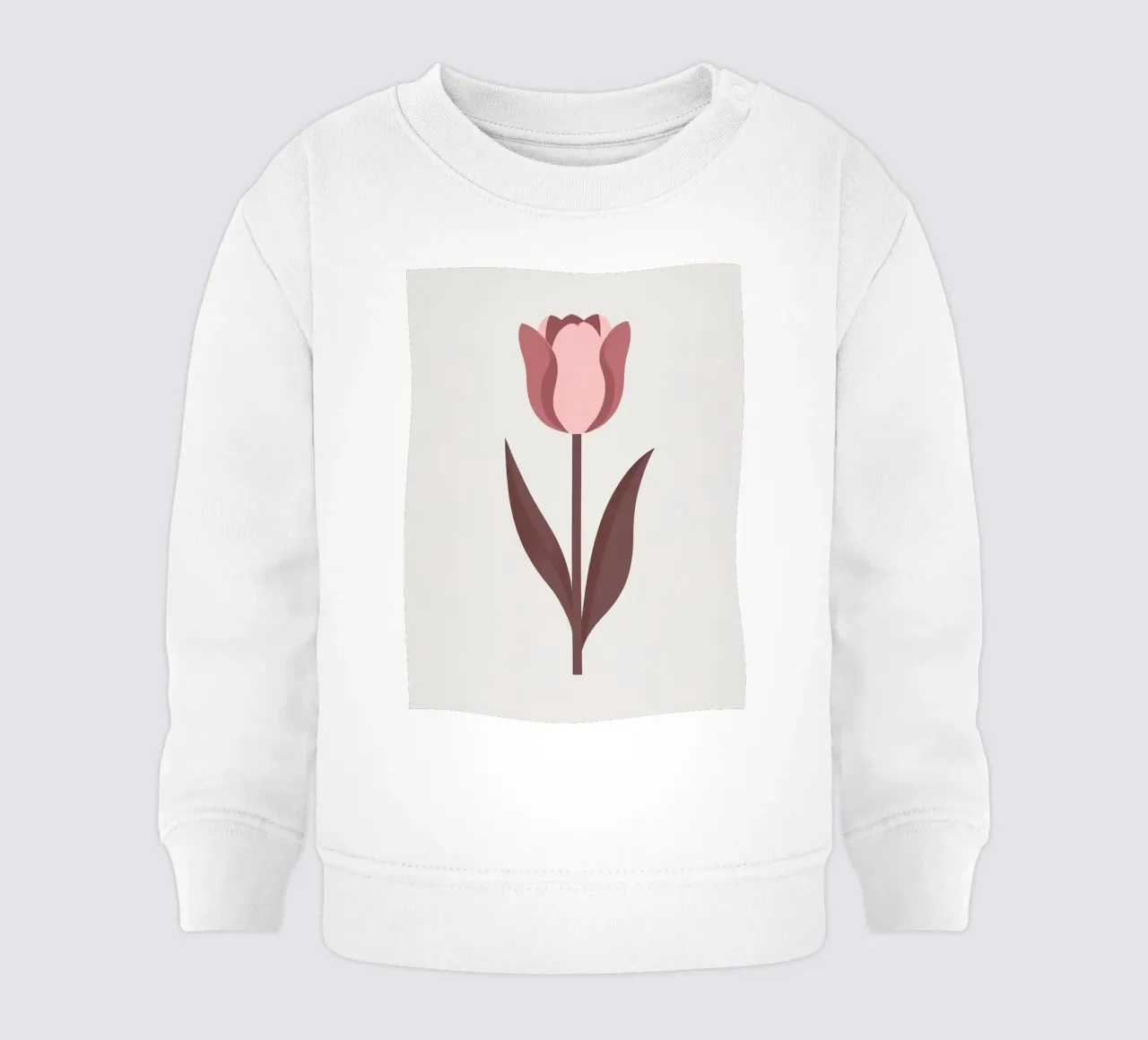 Tulipán simple sudadera de bebé de Botanical Gallery