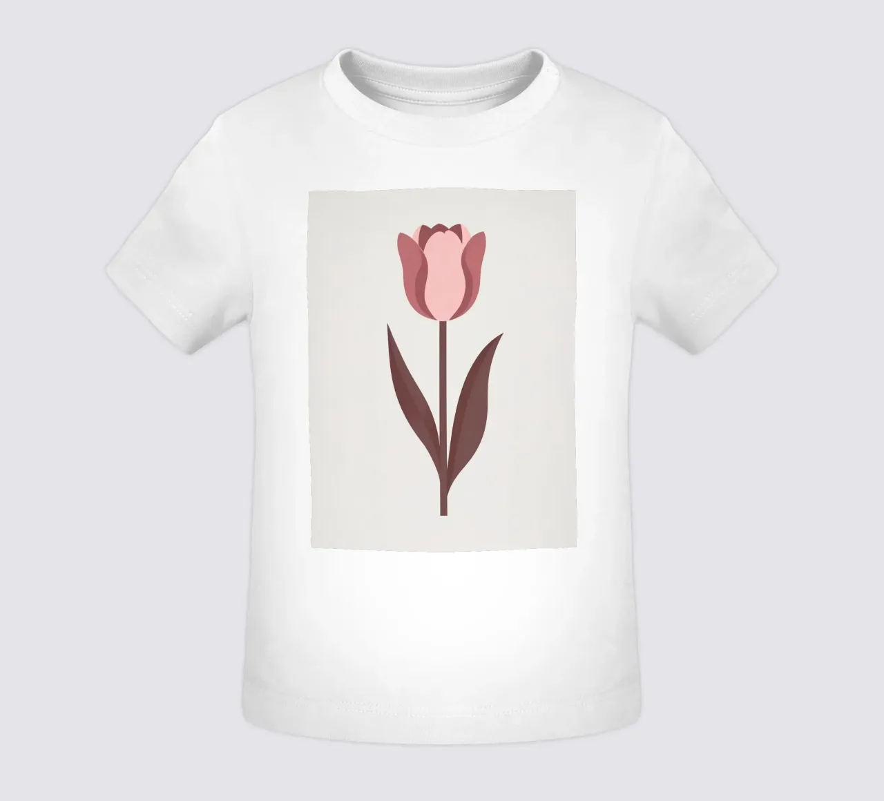Tulipano semplice maglietta neonato da Botanical Gallery