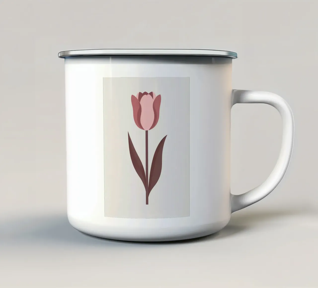 Tulipano semplice tazza in smalto da Botanical Gallery