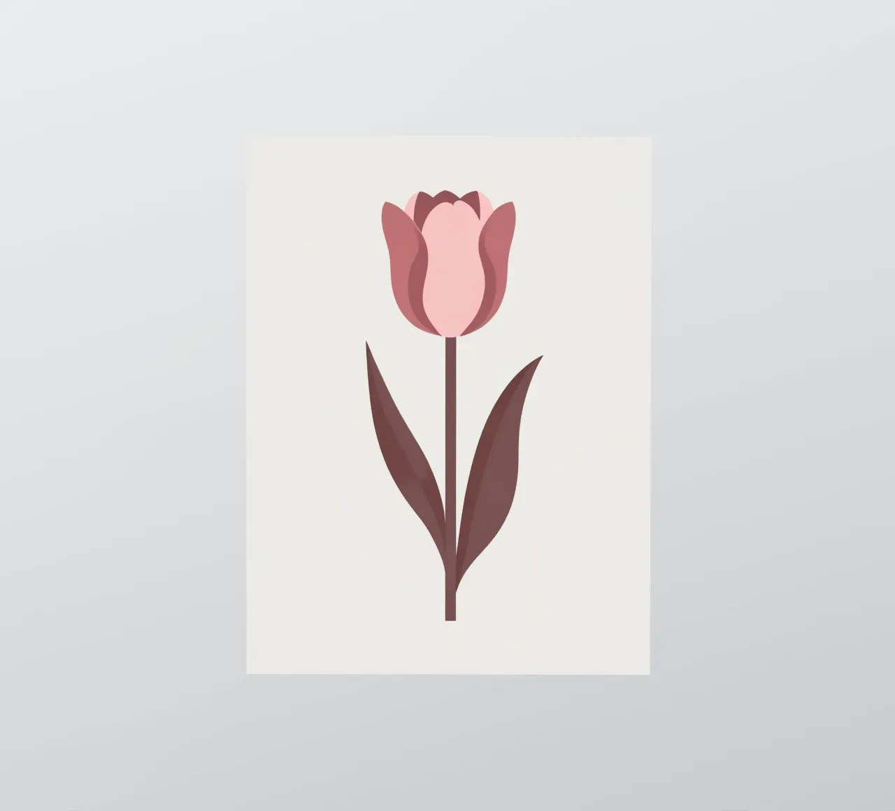 Tulipano semplice adesivo da Botanical Gallery