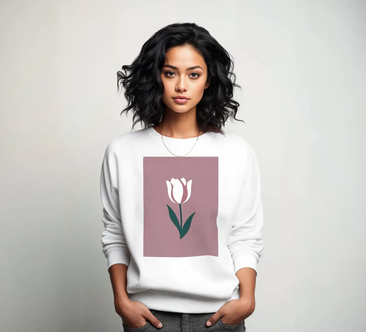 Tulipán simple sudadera de Botanical Gallery