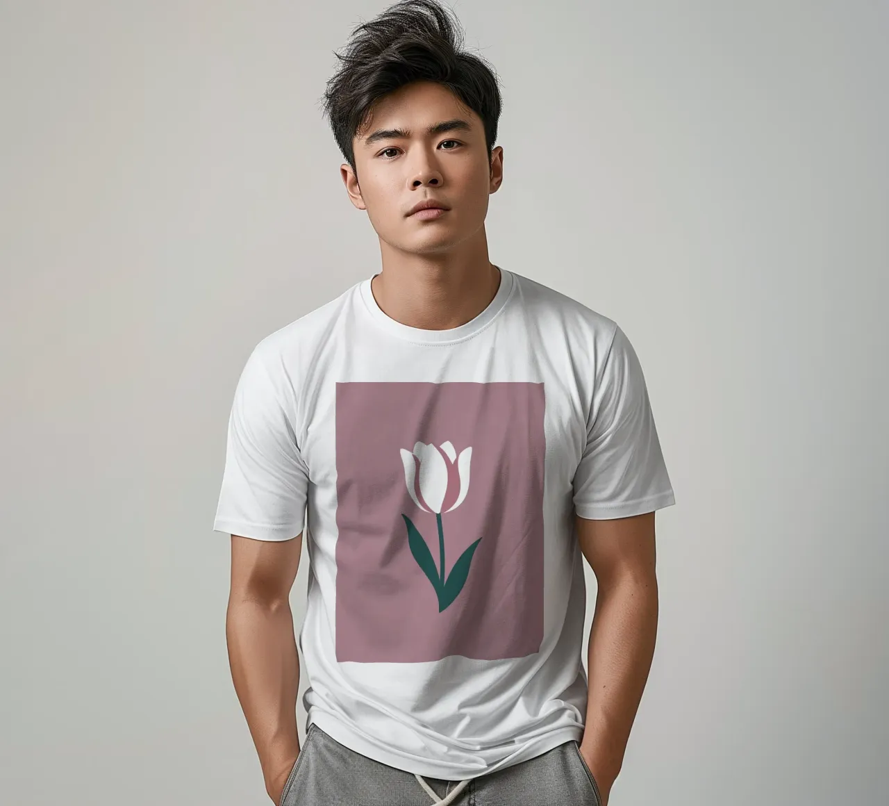 Tulipano semplice t-shirt da Botanical Gallery