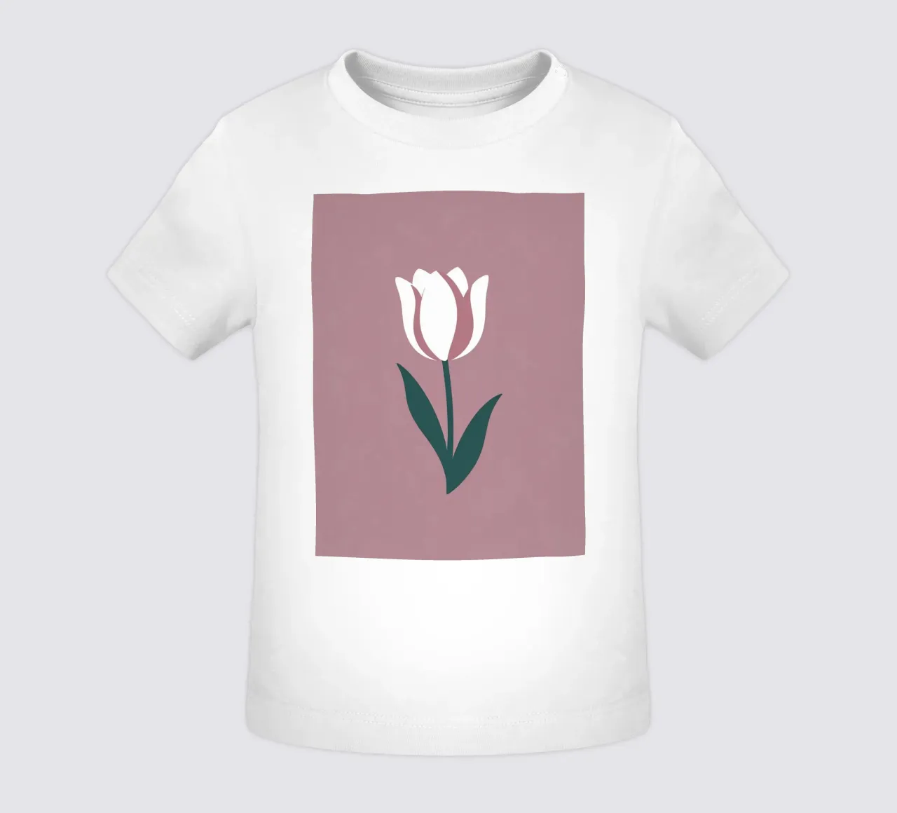 Tulipano semplice maglietta neonato da Botanical Gallery