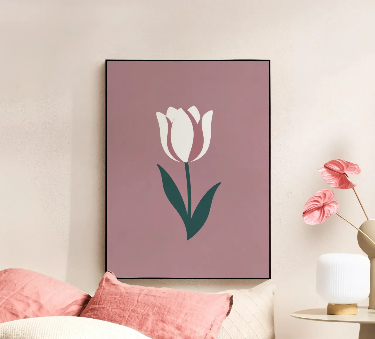 Tulipán simple metacrilato de Botanical Gallery