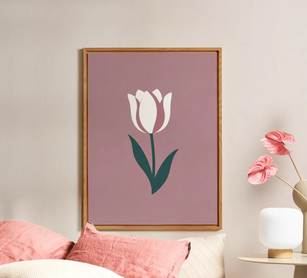Tulipano semplice pannello forex da Botanical Gallery