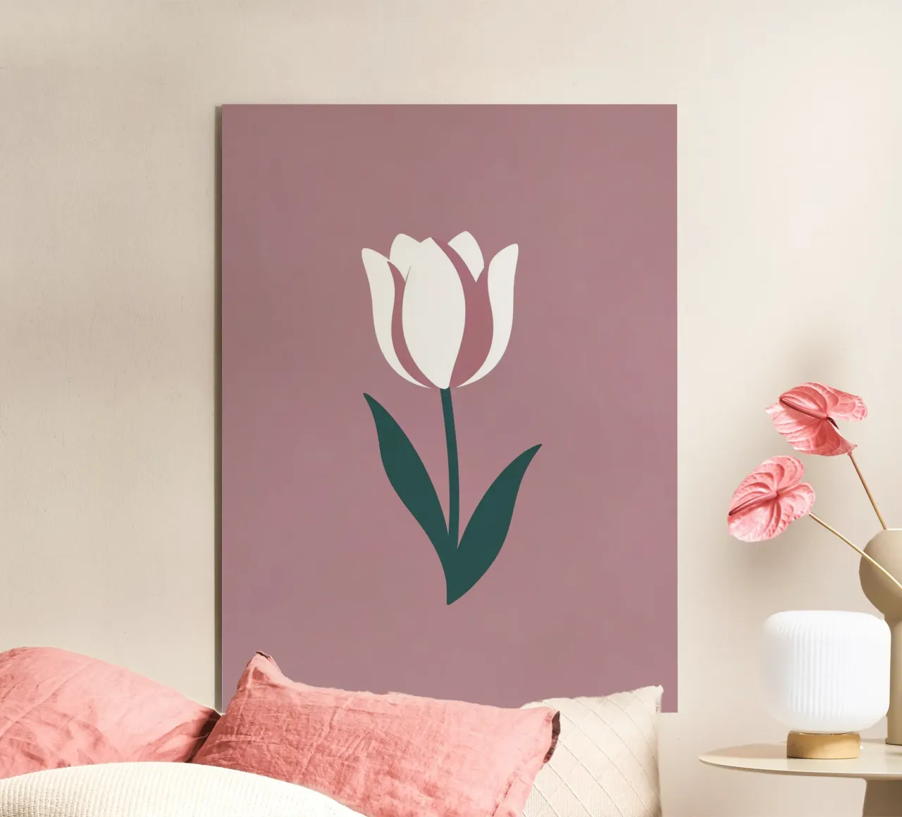 Tulipano semplice pannello forex da Botanical Gallery